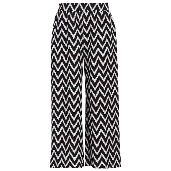 Damen Culotte mit Allover-Muster schwarz