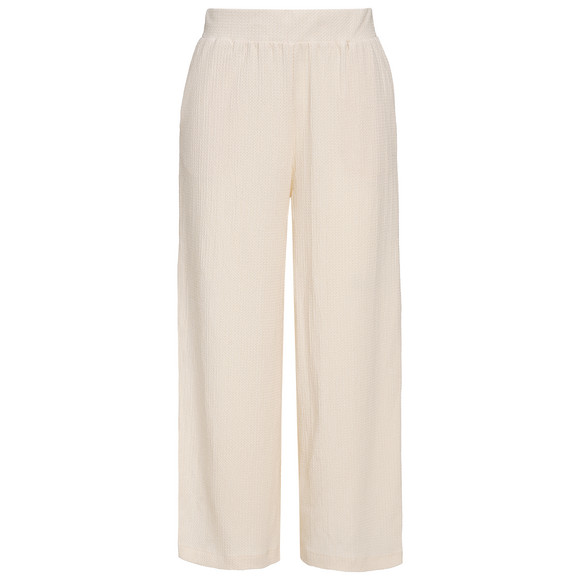 Damen Culotte mit Strukturmuster beige