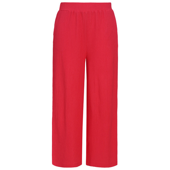 Damen Culotte mit Strukturmuster rot