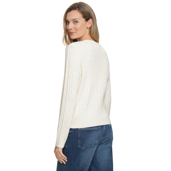 Damen Strickjacke mit Zopfmuster