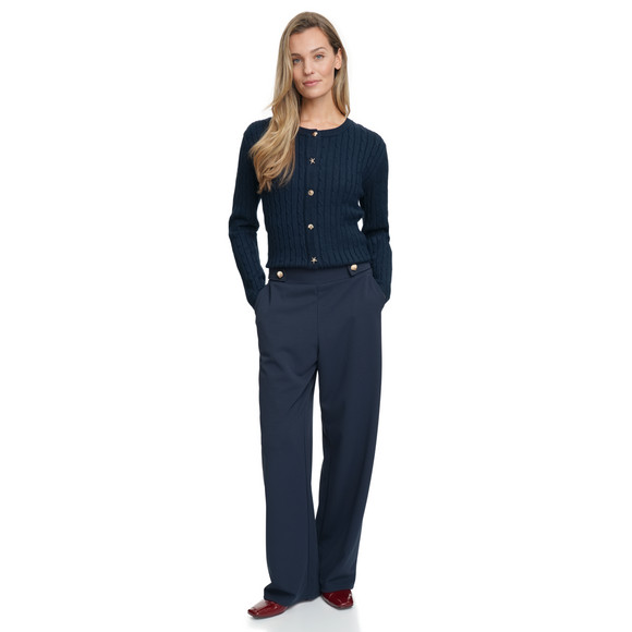 Damen Strickjacke mit Zopfmuster