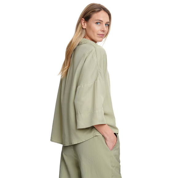 Damen Hemdbluse mit kurzen Ärmeln