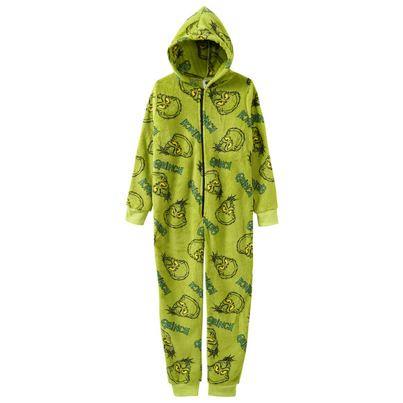 The Grinch onesie met Capuchon