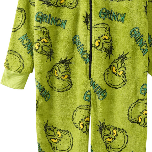 The Grinch onesie met Capuchon