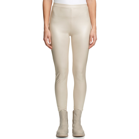 Damen Leggings in Leder-Optik