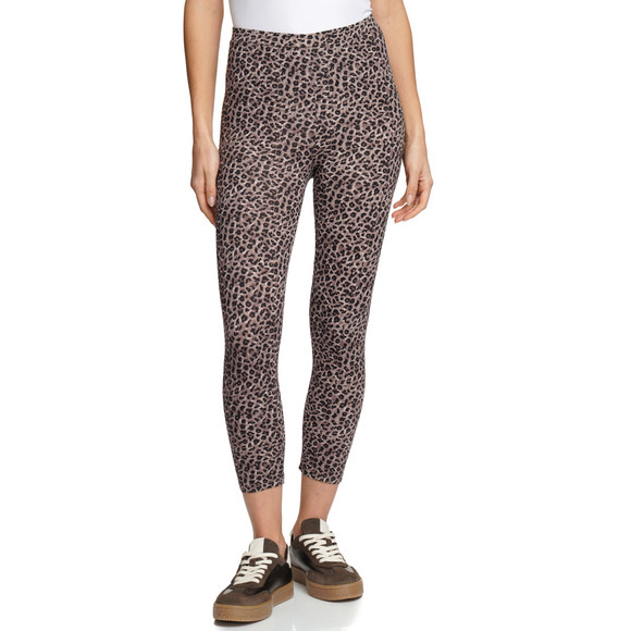 Damen Capri-Leggings mit Leo-Allover