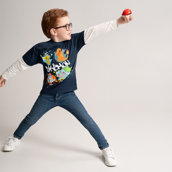 Pokémon Langarmshirt im Lagen-Look