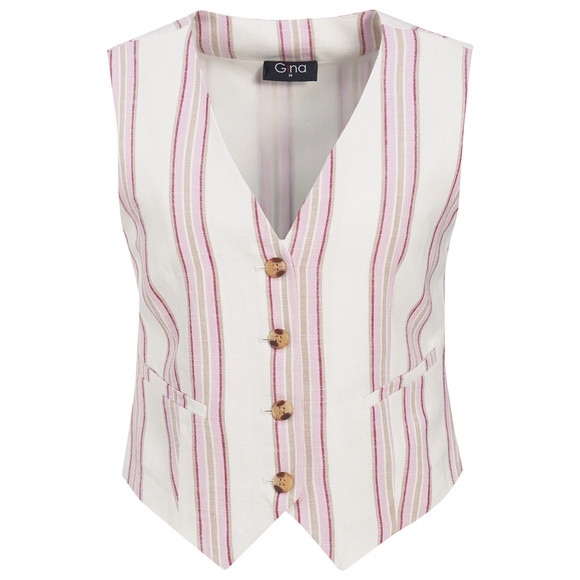 Damen Weste mit Leinen-Anteil