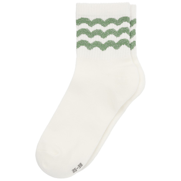 1 Paar Damen Tennissocken mit Glitzer-Details