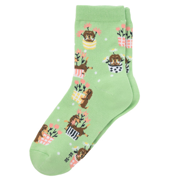 1 Paar Damen Socken mit Fun-Motiv