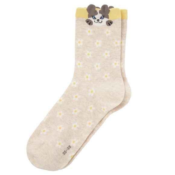 1 Paar Damen Socken mit Fun-Motiv