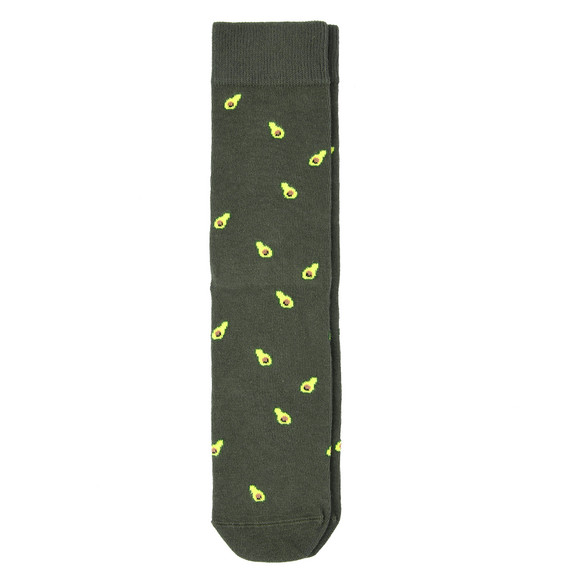 1 Paar Herren Socken mit Avocado-Motiven
