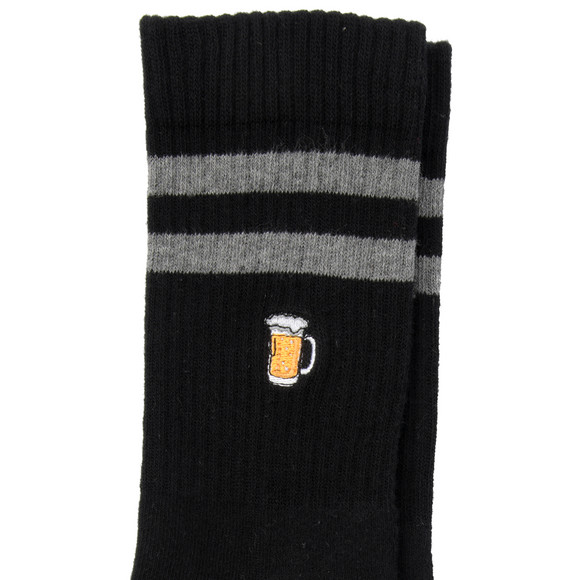 1 paar sportsokken voor heren met borduursel