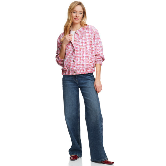 Damen Blazer in Bouclé-Optik