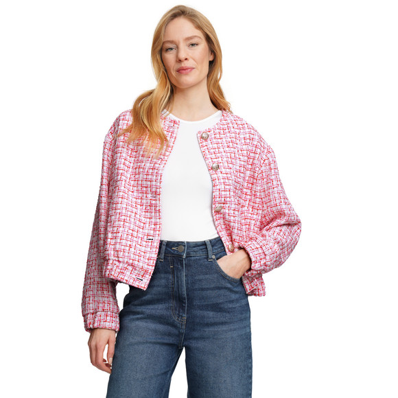 Damen Blazer in Bouclé-Optik