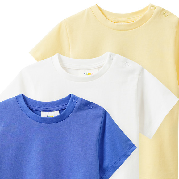 3 baby-T-shirts in basic-look