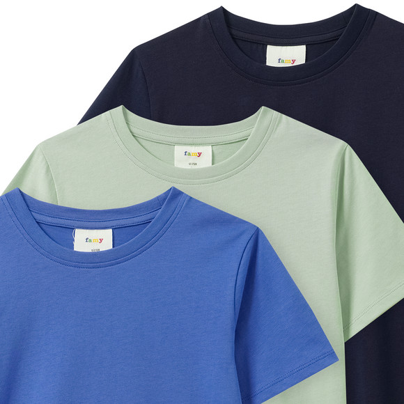 3 Jungen T-Shirts im Basic-Look