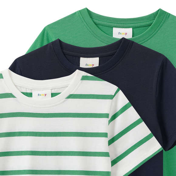 3 Jungen T-Shirts im Basic-Look