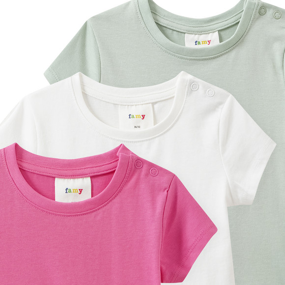 3 Baby T-Shirts im Basic-Look