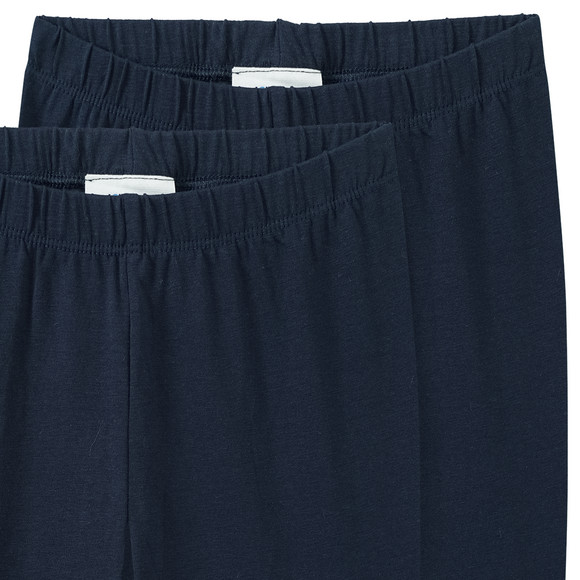 2 Baby Capri-Leggings im Basic-Look