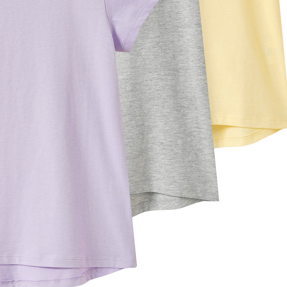 3 Mädchen T-Shirts im Basic-Look