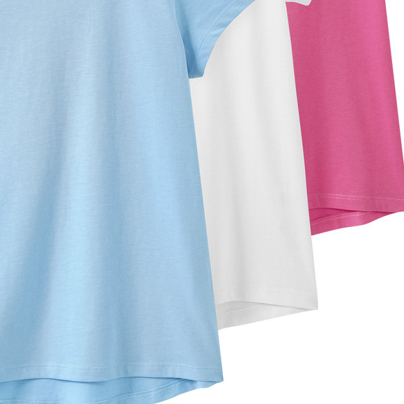 3 Mädchen T-Shirts im Basic-Look