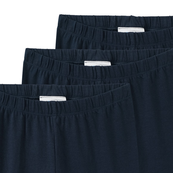 3 korte meisjesleggings in basic look