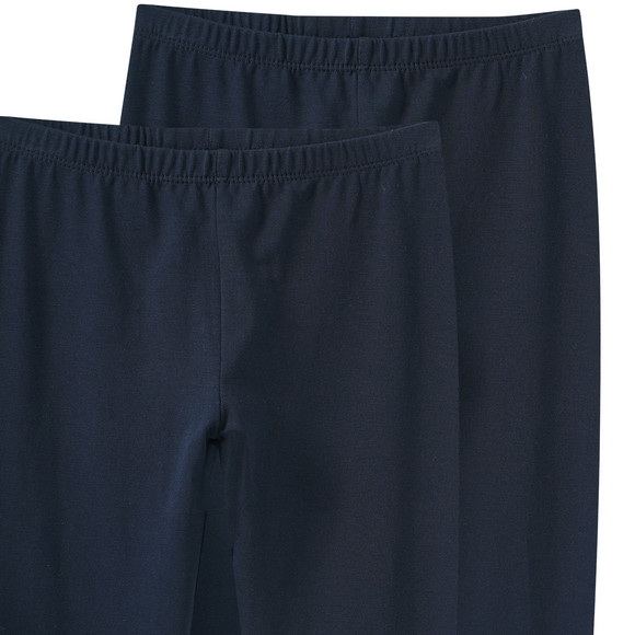 2 capri-leggings in basic look voor meisjes