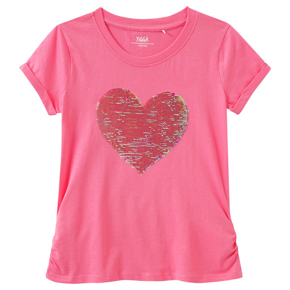 Meisjes T-shirt met omkeerbare pailletten