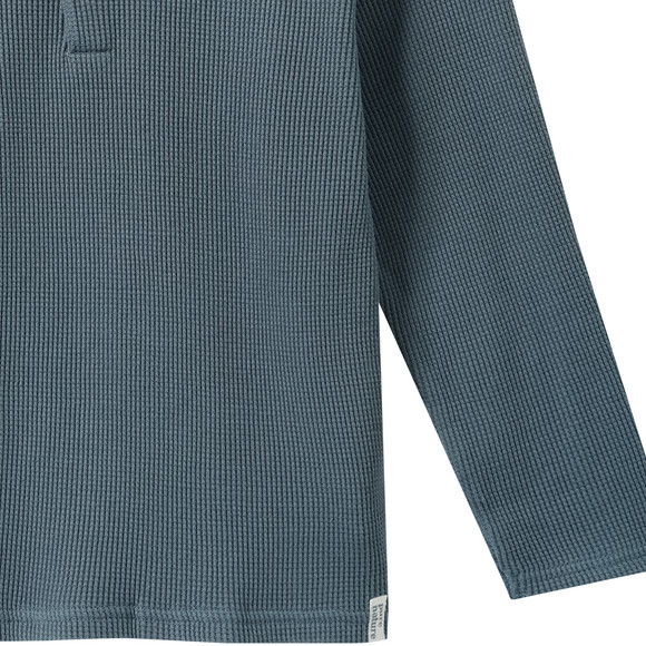 Jungen Langarmshirt aus Waffel-Piqué