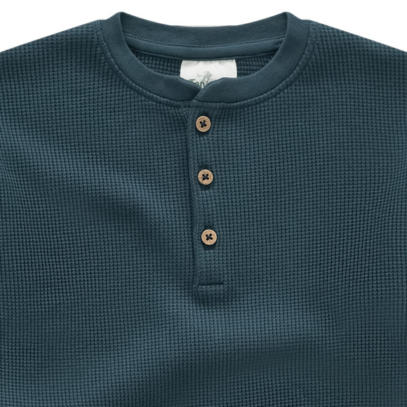 Jungen Langarmshirt aus Waffel-Piqué