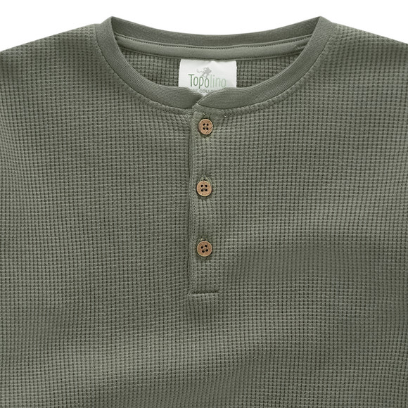 Jungen Langarmshirt aus Waffel-Piqué