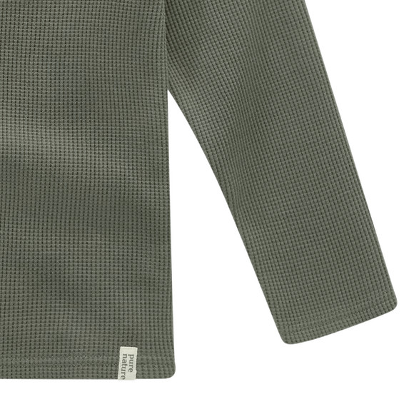 Jungen Langarmshirt aus Waffel-Piqué