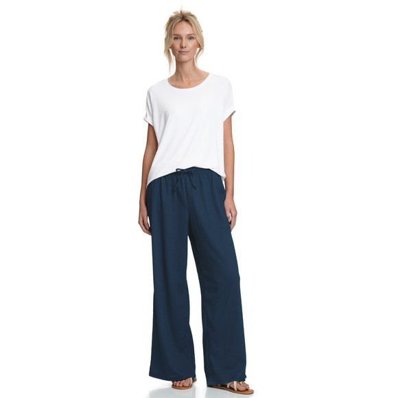 Damen Hose mit strukturiertem Material