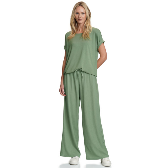 Damen Hose mit strukturiertem Material
