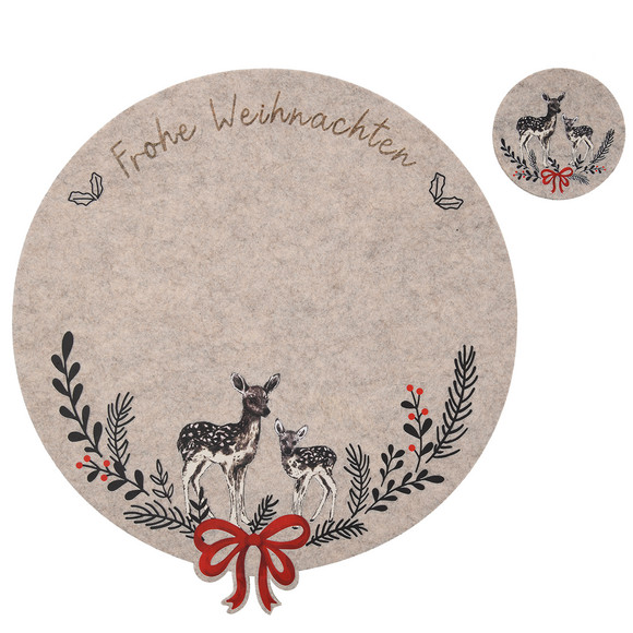 Platzset im weihnachtlichen Design