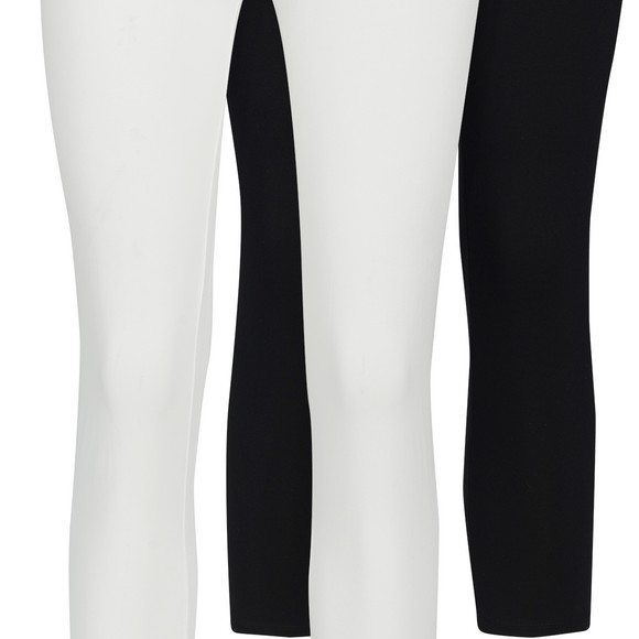 2 Damen 3/4-Leggings unifarben