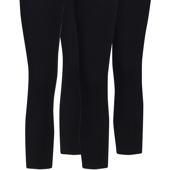 2 Damen 3/4-Leggings unifarben