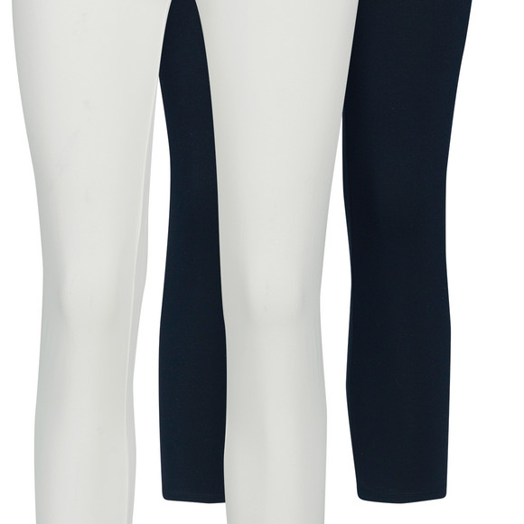 2 Damen 3/4-Leggings unifarben