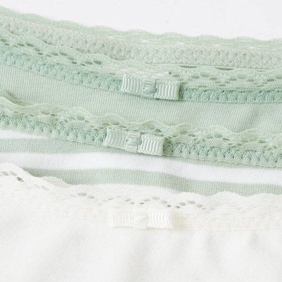 5 Damen Slips mit Spitze