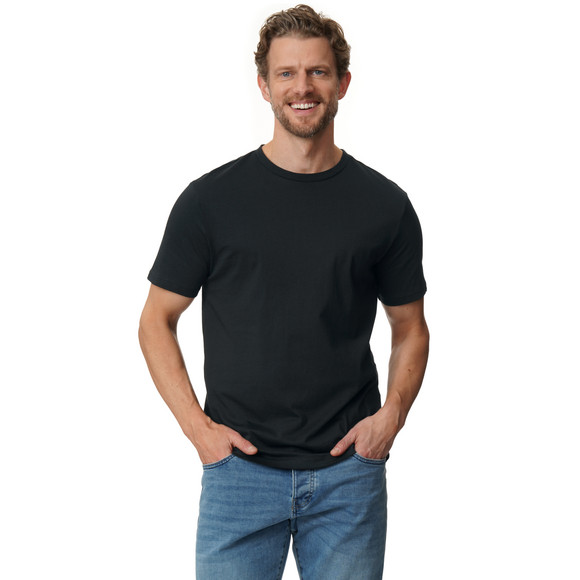 3 heren T-shirts in basic-look