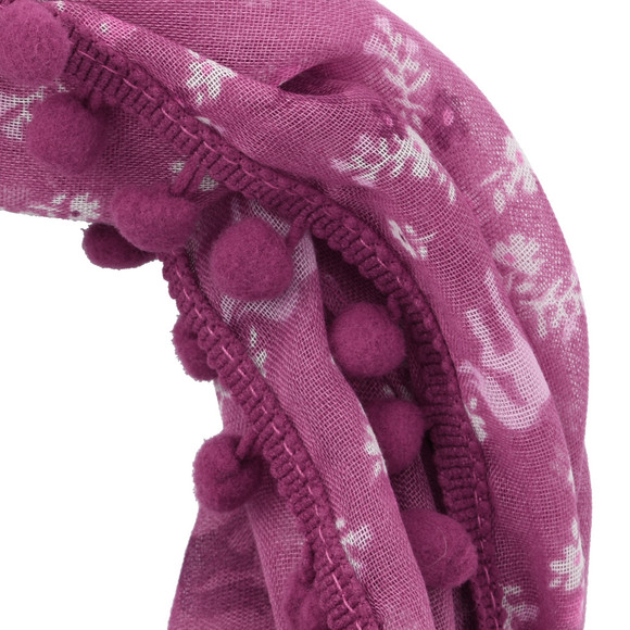 Mädchen Rundschal mit Pferde-Allover