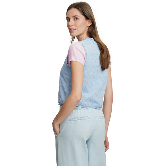 Damen Jeansweste zum Binden