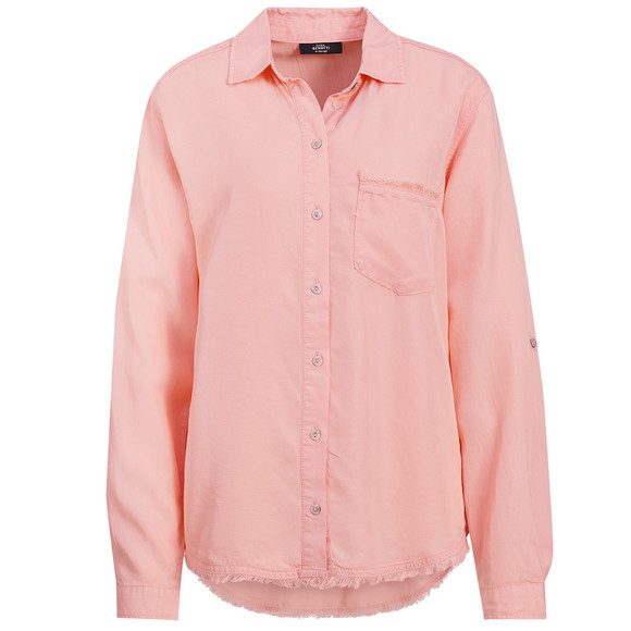 Damen Hemdbluse mit Turn-up-Ärmeln