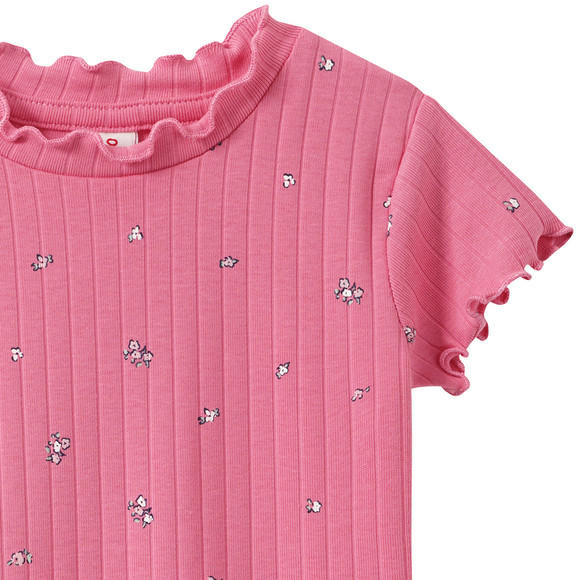 Mädchen T-Shirt mit Blümchen-Print