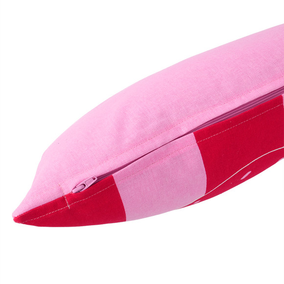 Kissenhülle mit Erdbeer-Print