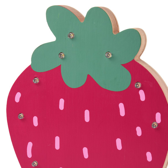 LED-Lampe in Erdbeer-Design