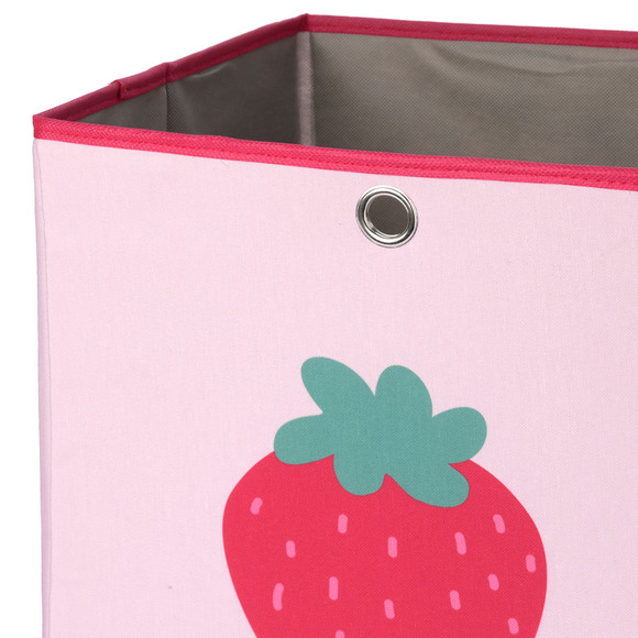 Aufbewahrungsbox mit Erdbeer-Motiv
