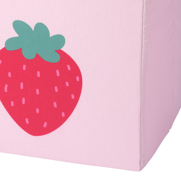 Aufbewahrungsbox mit Erdbeer-Motiv