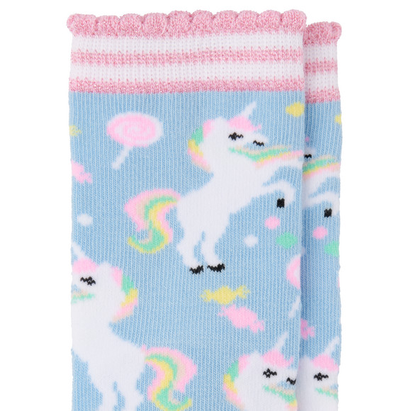 1 Paar Mädchen Socken mit Einhorn-Motiv